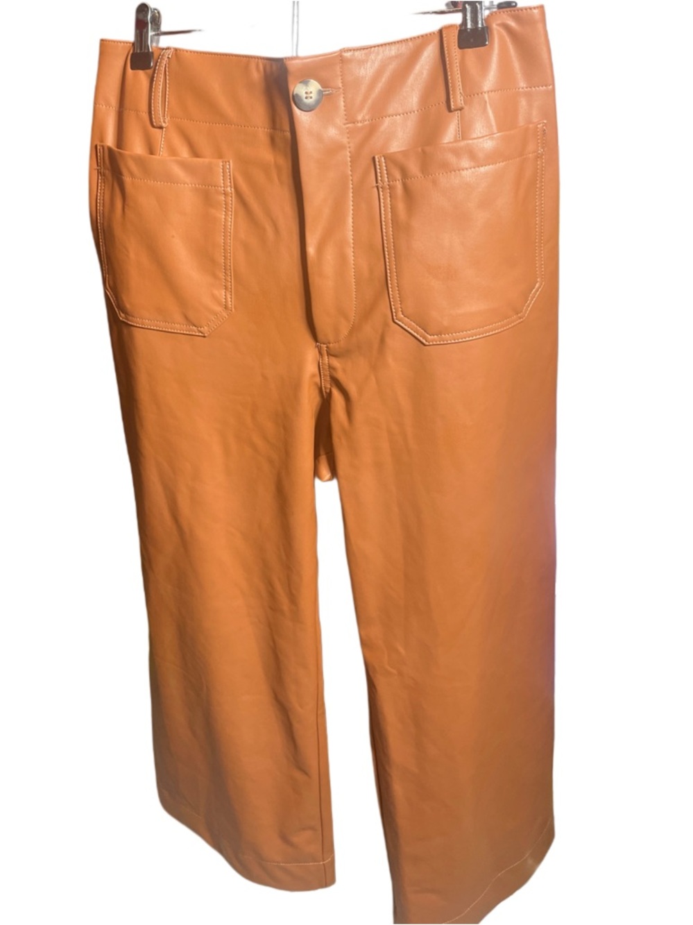 Colette cropped Faux Leather pants by Maeve- Anthropologie size 31